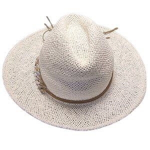 INC International Concepts Tortoiseshell-Links Open-Weave Panama Hat